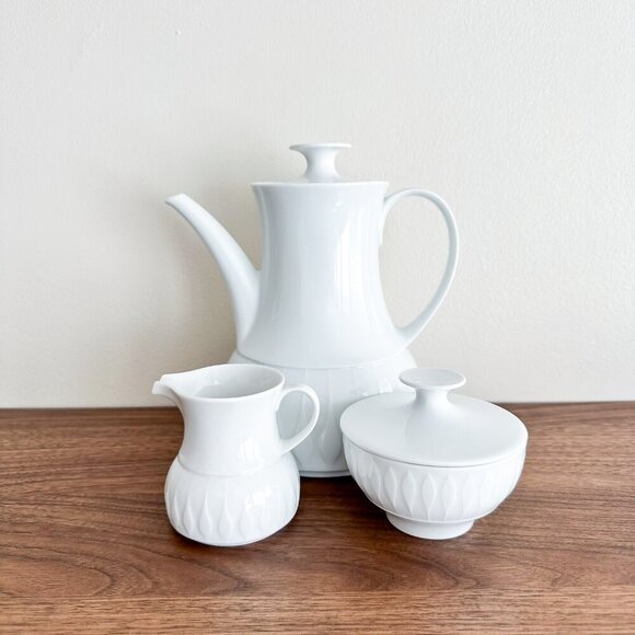 Vintage White Thomas Germany Porcelain Coffee Set - Picture 3 of 9